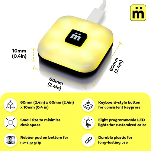 [Australia - AusPower] - Mutesync USB Mute Button for Zoom, Teams, and Meet. Mac and PC Compatible. Physical, Lighted, External Mute USB Mute me Button Connects via Included USB Cord. 