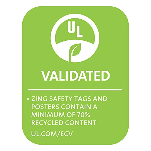 [Australia - AusPower] - Zing Green Products 7016 Eco Fire Safety Fire Extinguisher Tags, 3 x 5.75 Inch, 10 Pack Plastic 
