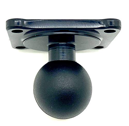 [Australia - AusPower] - ChargerCity Drill Base 25mm 1" Ball w/AMPS Hole Pattern. All Metal Construction w/Rubber Coating on Ball. Compatible with RAM and 1 Inch Ball Systems from Arkon, iBolt and More. 