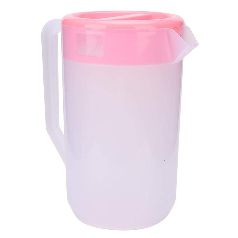[Australia - AusPower] - Cold Teakettle Large Capacity Water Jug Reusable Plastic Teapot Clear Beverage Pitcher for Tea Coffee Lemonade Cold Water, 4L(Pink) Pink 