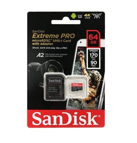 [Australia - AusPower] - SanDisk 64GB Micro SDXC Extreme Pro Memory Card (Two Pack) Works with GoPro Hero 7 Black, Silver, Hero7 White UHS-1 U3 A2 Bundle with (1) Everything But Stromboli 3.0 Micro/SD Card Reader 