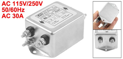 [Australia - AusPower] - uxcell 30A AC Power Single Phase EMI Filter, 115V/250V, 50/60 Hz - a13031400ux0383 