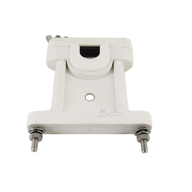[Australia - AusPower] - MARINE CITY Marine Mounting Kit Heavy Duty White Nylon Antenna Stand-Off Upper Bracket 
