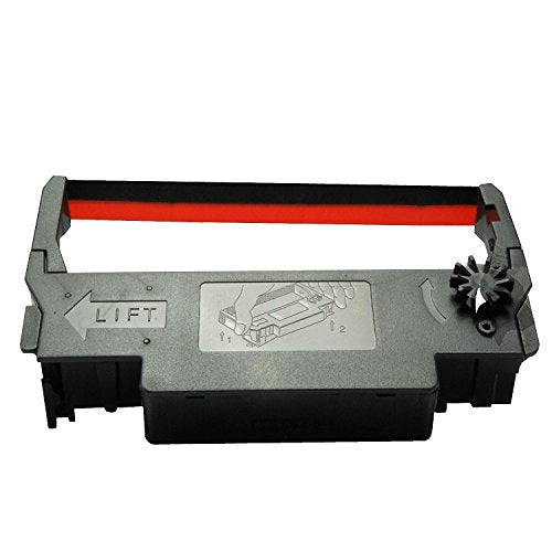 [Australia - AusPower] - ERC-30 34 38 Ribbon Ink Cartridge Receipt Printer Black and Red, ERC30 Compatible with Epson Printer SNBC BTP-M280, BTP-M280A, BTP-M280B, BTP-M280D, BTP-M300, POS (6 Pack) 
