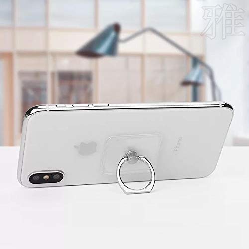 [Australia - AusPower] - GoldenEL Universal 360 Degree Rotating Finger Ring Stand Holder for Cell Phone iPhone or Tablet - Transparent (Square) Square 