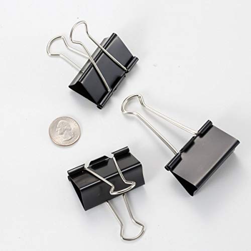 [Australia - AusPower] - OIC® Binder Clips, Large, 2", Black, Box of 12 