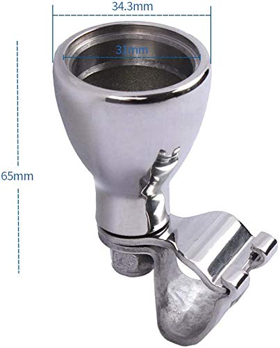 [Australia - AusPower] - Universal AISI 316 Stainless Steel Boat Steering Wheel Knob Wheel Maneuvering Knob for Marine Boat 