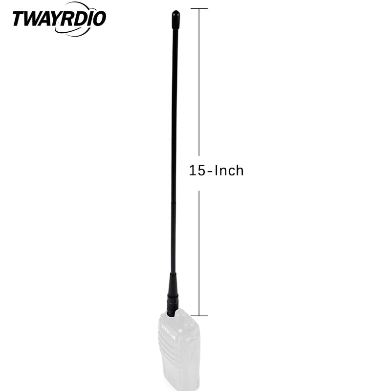 [Australia - AusPower] - TWAYRDIO SMA Female VHF UHF 70cm 2meter Ham Radio Antenna Whip Soft Flexible High Gain Two Way Radio Antenna for BAOFENG UV-82 UV-5R GT-3 BF-F8HP BF-888s Walkie Talkie (2Pack) 