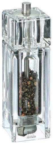 [Australia - AusPower] - Peugeot Pontarlier Acrylic Combo Pepper Mill and Salt Shaker, 15cm/6-Inch 