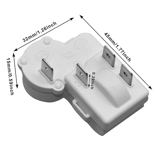 [Australia - AusPower] - 4 Pin Refrigerator Over Load Protector Compressor PTC Starter Relay for Haier Siemens Hotpoint Freezer ZHB65-120P15, ZHB35-120P15,ZHB69-135P4.7,ZHB60-120P4.7,ZHB88-125P4 etc ï¼ˆ1 Packï¼‰ 