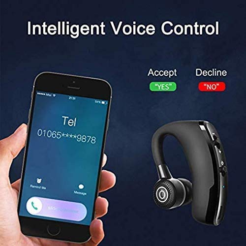 [Australia - AusPower] - Bluetooth Headset,Wireless Earpiece Business Bluetooth Headphone Earphone Super Long Standby with Mic Noise for Workout/Truck Driver/Office/Driver 