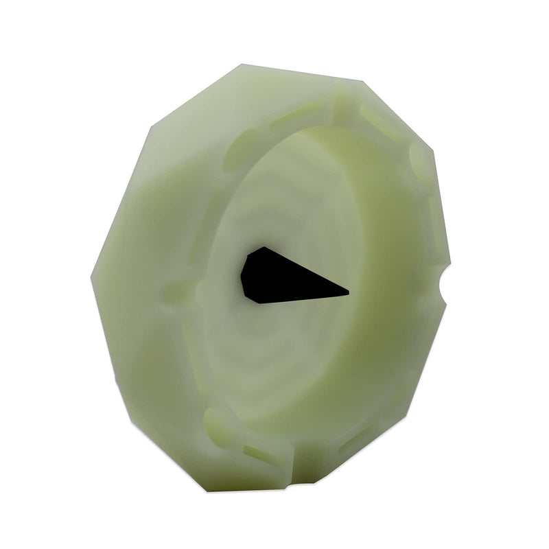[Australia - AusPower] - ooDuo 1 Geometric Silicone Ashtray - Glow in the Dark - Unbreakable Multipurpose Storage Ash Tray - w/Glass Friendly Tapping Center 