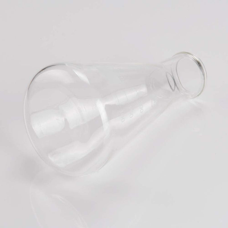 [Australia - AusPower] - Labasics Glass Narrow Mouth Erlenmeyer Flask, Borosilicate Glass Heavy Wall Flask with Heavy Duty Rim, 250 ml 