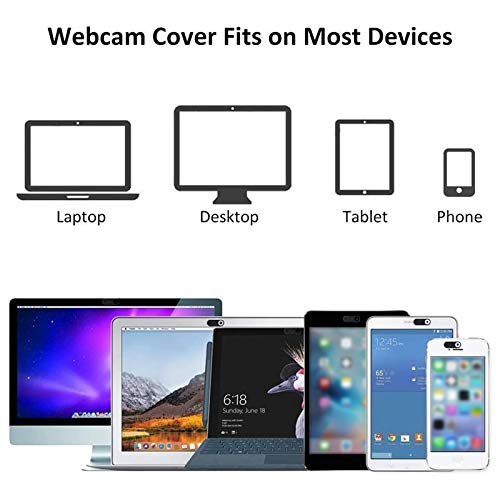 [Australia - AusPower] - IMCBSTT 12 Pack Webcam Cover for Laptop/Desktop/Cell Phone/ipad/iPhone/iMac/MacBook air/Echo Spot， 0.03 inch Ultra Thin Phone Computer Camera Cover Slide, Protect Your Privacy Security 