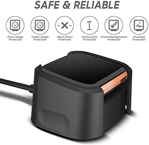 [Australia - AusPower] - AWINNER Charger Compatible with Fitbit Versa 2 (Not for Versa/Versa Lite), Replacement USB Charging Cable Dock Stand for Versa 2 Health & Fitness Smartwatch, 3Ft Sturdy Power Cord (2-Pack) 2-Pack 