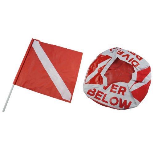 [Australia - AusPower] - Scuba Choice Diver Below Inflatable Signal Floater with Dive Flag 