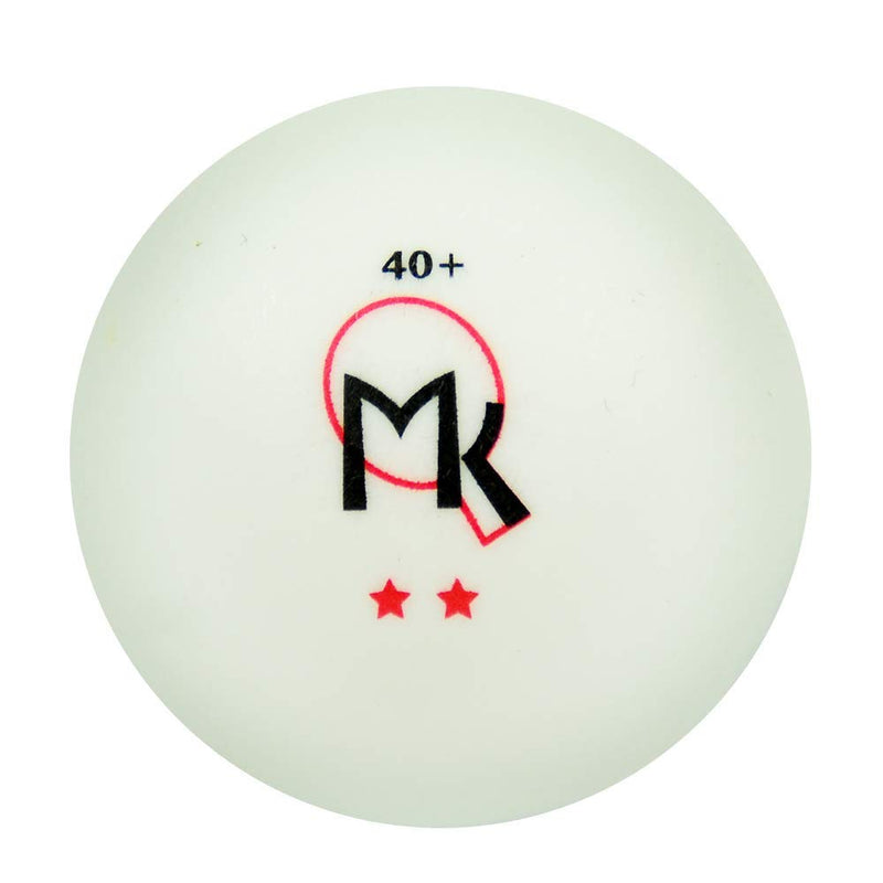 [Australia - AusPower] - Martin Kilpatrick Vortex Ping Pong Paddle Set – Pips-Out Rubber Surface with Sponge Layer – Flared Handle – Free Balls Included – Recommended for Beginning Level Players 2-Player Set 