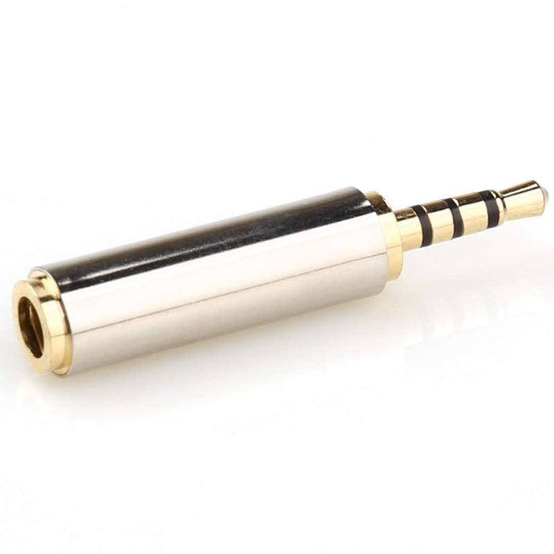 [Australia - AusPower] - LEOU New 2.5mm Male to 3.5mm Female Audio Headphone Adapter 2 PCS (2.5M-3.5F-2PCS) 
