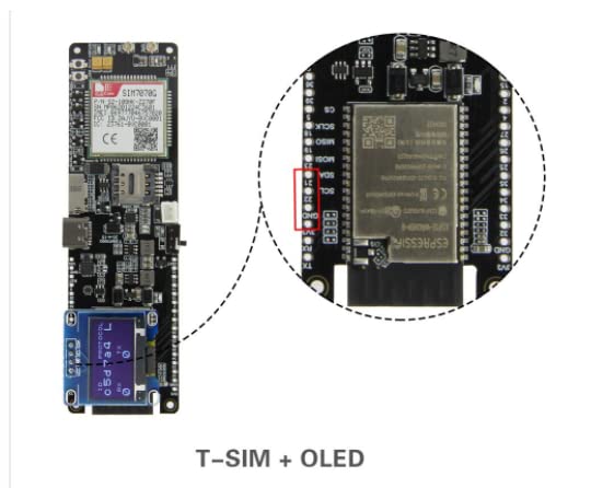 [Australia - AusPower] - LILYGO TTGO I2C 0.96 Inch OLED LCD Display Module for T-Beam and T-SIM 