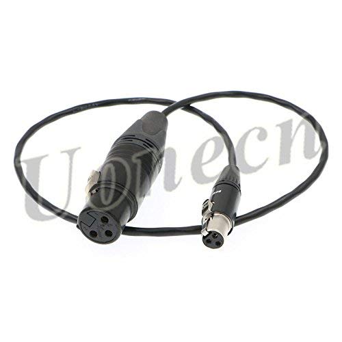 [Australia - AusPower] - Uonecn Mini XLR 3 Pin Female to 3 Pin Female Plug XL2 TA3-F Audio Cable Adapter Camera Video Assist for SD 442 Devices 688/788 20'' 