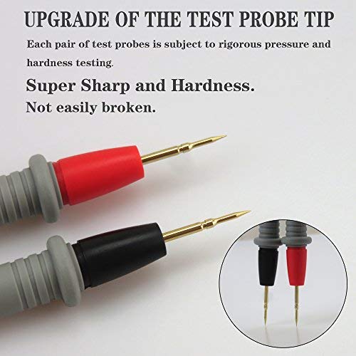 [Australia - AusPower] - 1000V 20A Ultra-Sharp Multimeter Meter Tester Needle Point 35? / 90 cm Gold-Plated Test Probe Lead 