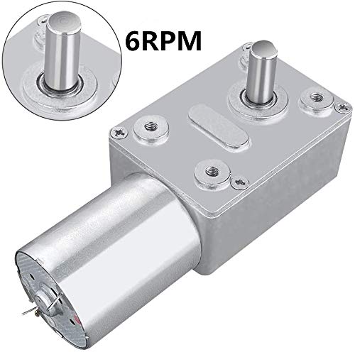 [Australia - AusPower] - DC 12V Gear Reduction Motor Reversible High Torque Turbo Worm Gear Box Reduction Electric Motor(6RPM) 