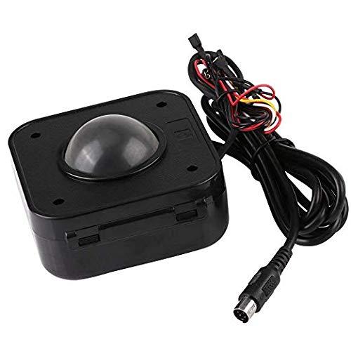 [Australia - AusPower] - SWONVI Arcade Trackball Mouse,4.5cm Lighted Illuminated Round LED Trackball Mouse PS/2 PCB Connector for Arcade (Trackballs) Trackballs 