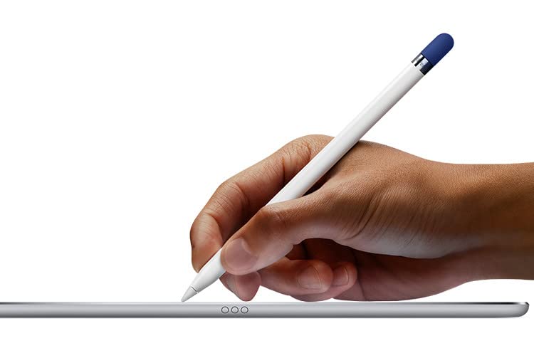[Australia - AusPower] - [6 Pack] Fudda Replacement Cap for Apple Pencil 1st Generation - Silicone Protective Cap Cover Compatible with iPad Pro 9.7/10.5/12.9 Pen (Black, Navy, Red, White, Mint, Pink) 
