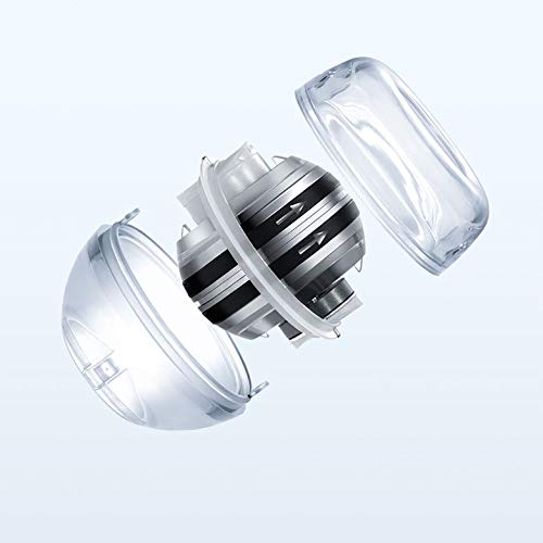 [Australia - AusPower] - ACELETE Auto-Start 2.0 Power Ball Wrist Trainer Gyro Ball Forearm Exerciser Wrist Strengthener Gyroscope Spinner with LED Lights Transparent 