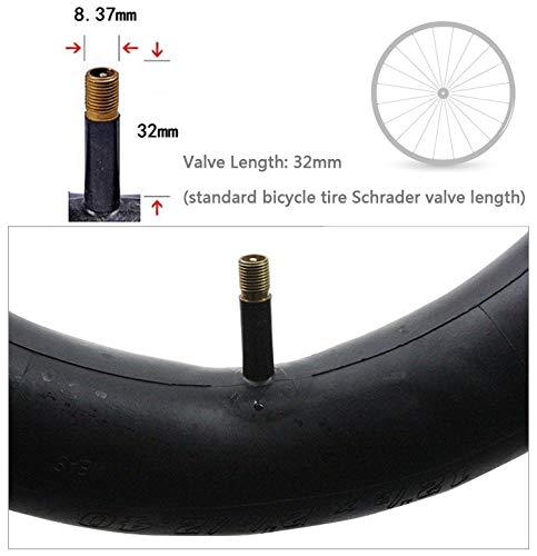 [Australia - AusPower] - 2 Pack Bike Tube with 3 Tire Levers, Bicycle Inner Tube Tyres Road MTB Bike Interior Tire Tube Anti Puncture Tube for Bike Bicycle Tire 