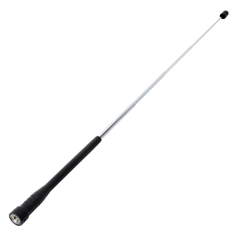 [Australia - AusPower] - HYSHIKRA Telescopic Rubber Dual Band 144/430Mhz 19inch 3dBi High Gain 10W Antenna SMA-Male Connector for TYT MD-UV380 MD-380 TH-UV3R TH-UV8000E YAESU VX-6R Kenwood 2-Way Radio HT Scanner (2pack) 