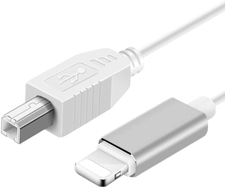[Australia - AusPower] - [Apple MFi Certified] Lightning to MIDI Cable,USB OTG Type B Cable for Select iPhone, iPad Model Connect Midi Controller,Electronic Music Instrument,Midi Keyboard,Recording Audio Interface,Microphone 