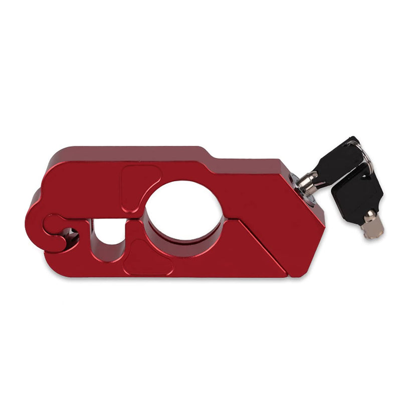 [Australia - AusPower] - GFFG Motorcycle Lock CNC Grip Throttle Brake Handlebar Lock to Secure Bike, Scooter, Moped or ATV in Under Grip Lock Holster for Easy Storage & Transporting 