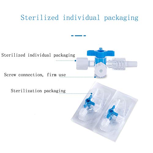 [Australia - AusPower] - MEETOOT 5pcs Disposable Medical Three Way Valve 3-Way Stopcocks with Aseptic Cock for School Projects, Hobbies DIY Experimental Research Projects 