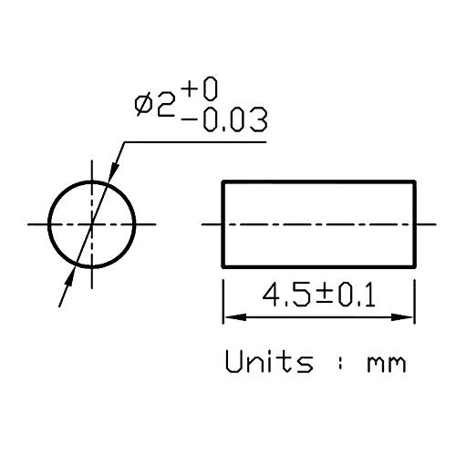 [Australia - AusPower] - Laser Diode Rod Lens - Quarton φ2x4.5, 10PCS 