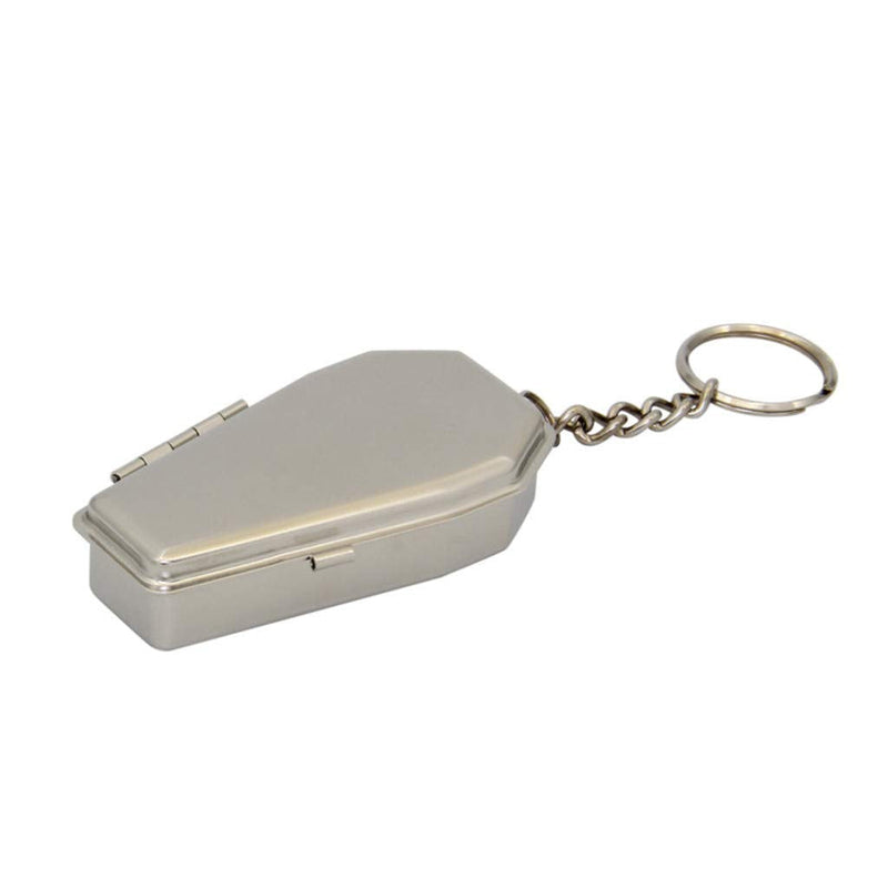 [Australia - AusPower] - tegongse Tinplate Coffin Shape Pocket Ashtray, Portable Mini Ash Tray with Lids, Modern Easily Bringing Smoking Ash Organizer for Travelling, Camping 
