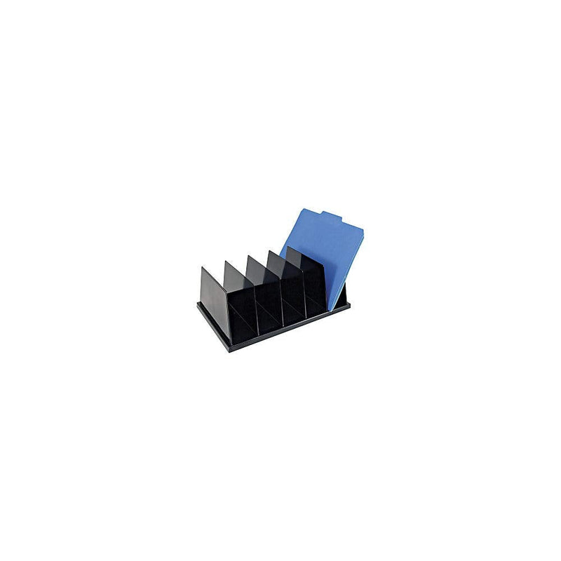 [Australia - AusPower] - Officemate Large Sorter, 5 Compartments, 9 x 13 1/2 x 5 Inches, Black (21222) 