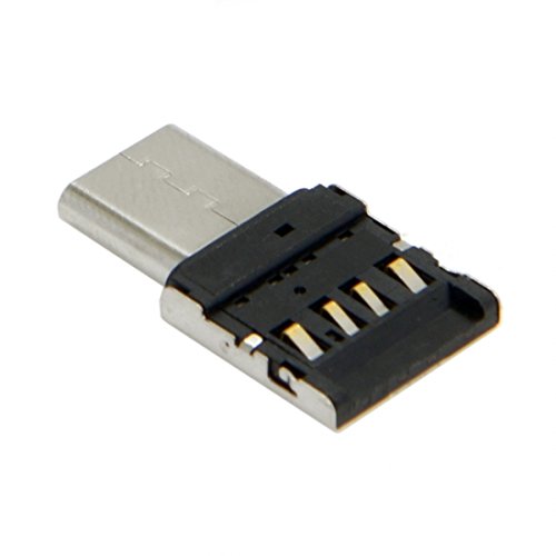 [Australia - AusPower] - Chenyang 5pcs/lot Ultra Mini Type-C USB-C to USB 2.0 OTG Adapter for Phone Tablet & Cable & Flash Disk Silver 