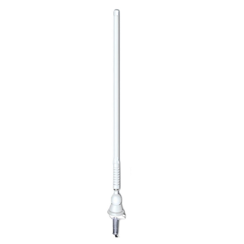 [Australia - AusPower] - Enrock 20W White Flexible Rubber Mast Long Range Marine Boat Yacht AM/FM Radio Antenna 