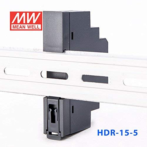 [Australia - AusPower] - MEAN WELL HDR-15-5 Ultra Slim Step-Shape 1SU DIN Rail Power Supply, 5V 2.4A 12W 