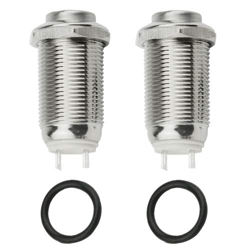 [Australia - AusPower] - WMYCONGCONG 2 PCS Latching Push Button Switch Waterproof Button Switch On Off 3A 250V AC Stainless Steel Switches 1/2" Hole 