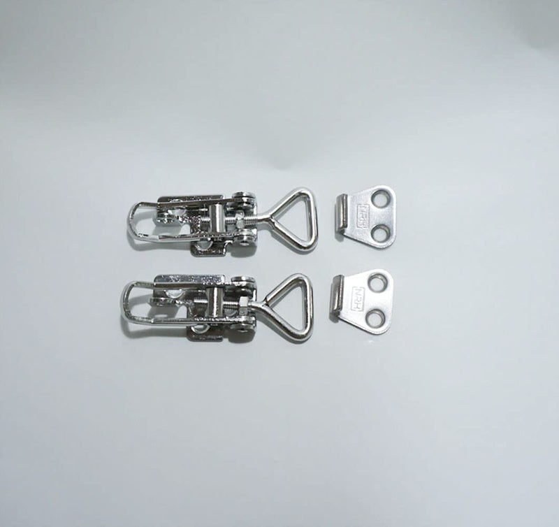 [Australia - AusPower] - Pair Stainless Steel Toggle Clamp Latch Anti-Rattle Toggle Latch Fastener Clamp Locker Hatch for Boat Cabinet Boxes with Keyhole 
