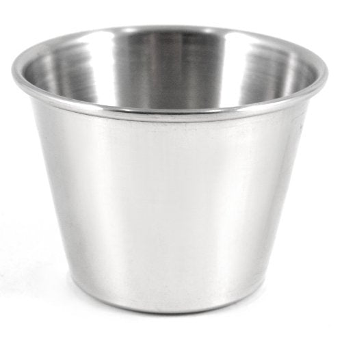 [Australia - AusPower] - 3 Pack Stainless Steel To-Go Dressing Cup and Condiment Container with Leakproof Silicone Lids. 