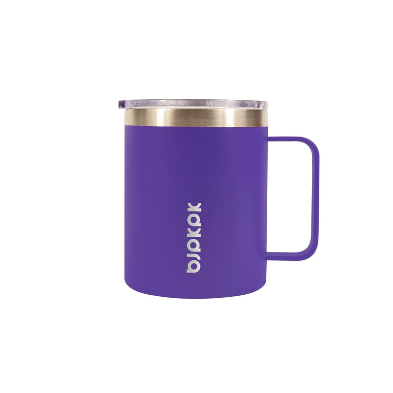 [Australia - AusPower] - BJPKPK 14oz Insulated Coffee Mug 2 Pack, Stainless Steel Camping Mug with Slider Lid, Travel Tumbler Cup, Coffee Thermos Outdoor Blue 
