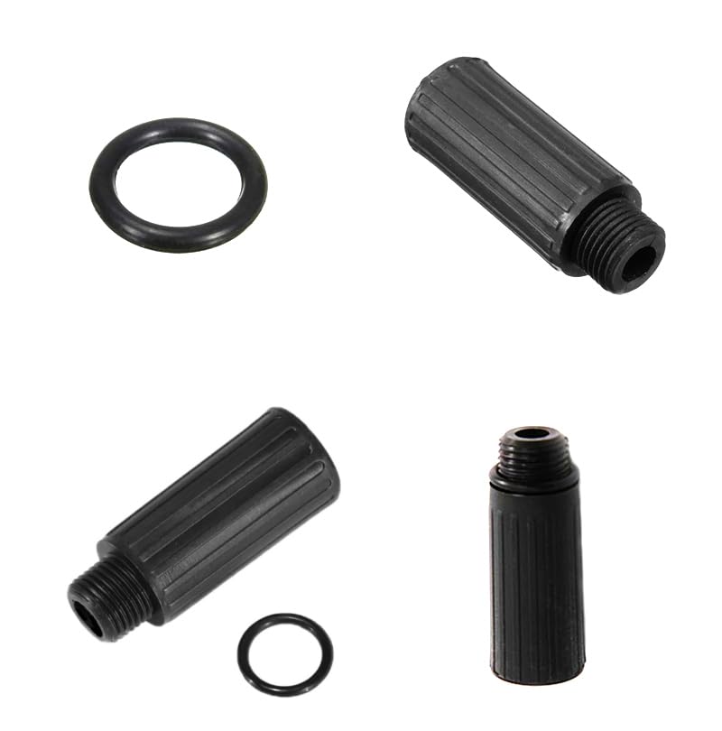 [Australia - AusPower] - WYZBEN Air Compressor Oil Cap Plug Included Gasket Seal Compatible with Craftsman Powermate Coleman Husky E100087 Replacement Part Black 0.6In Thread M15 Accessories 