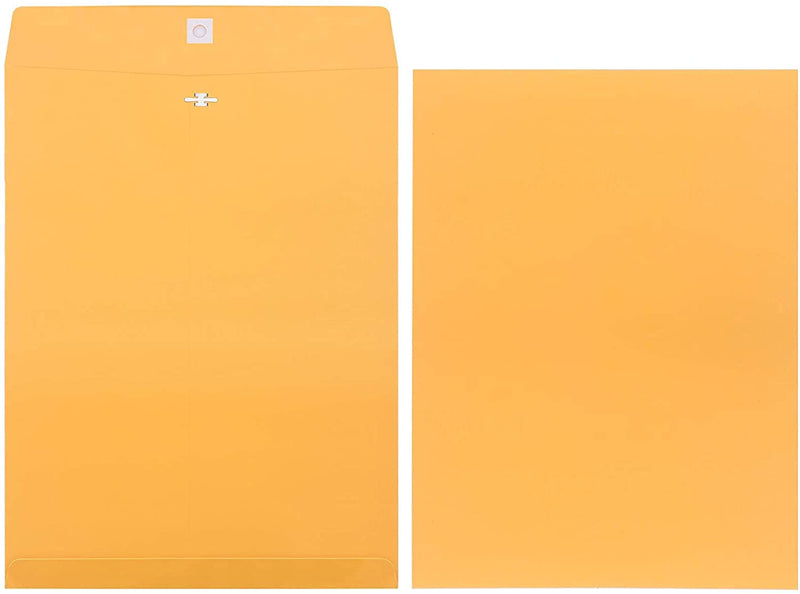 [Australia - AusPower] - Heavy-Duty Brown Clasp Envelopes, 11-1/2" W x 14-1/2" L, 28lb. - 10 Pack 