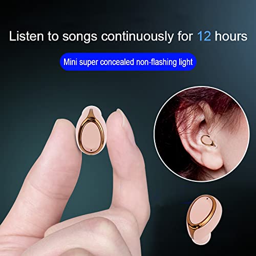 [Australia - AusPower] - AIYIBEN Wireless Headphones Portable Bluetooth Single Earbuds Smallest Cordless Hands-Free Mini Earphones Headset with Mic & Noise Reduction for Phones (Skin) Skin 