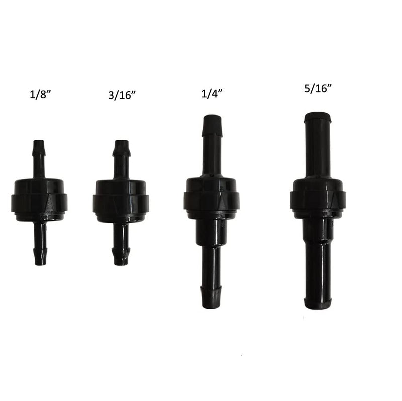 [Australia - AusPower] - BBTUS 1/8" 3.2mm PA66 Automotive Oil Line Spring Check Valve, Car Fuel Spring Check Valve, High Temperature and Corrosion Resistance one-way Oil Pump Check Valve 