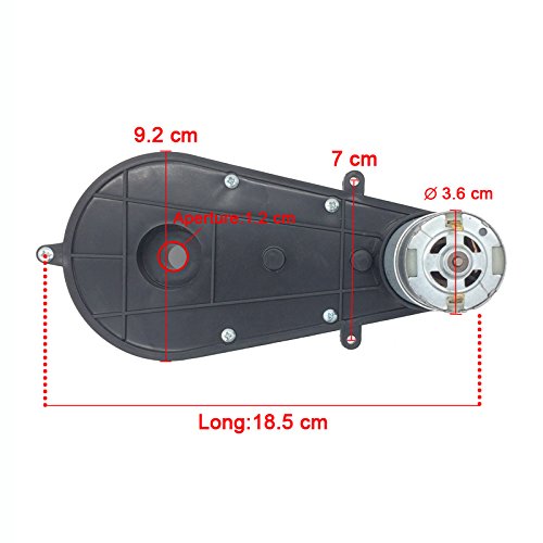 [Australia - AusPower] - SHENGLE 550 15000RPM Gearbox with 12V Motor, 12 Volt Motor with Gear Box for Kids Powered Ride On Car Kid Trax Dynacraft Best Choice Products Wrangler SUV Children Ride On Toys 