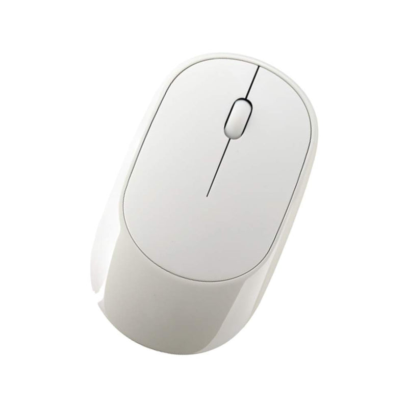 [Australia - AusPower] - Solustre Mute Wireless Mouse Less Noise, Portable Mobile Optical Mice Ergonomic Mouse for Notebook, PC, Laptop, Computer, MacBook (White) White 